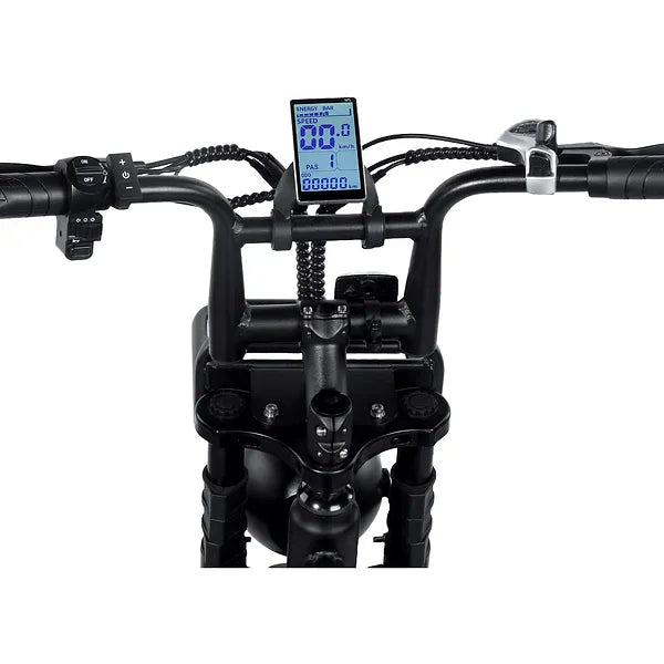 H9.0 Zwart + Achterzitje + Voetsteuntjes + Alarm